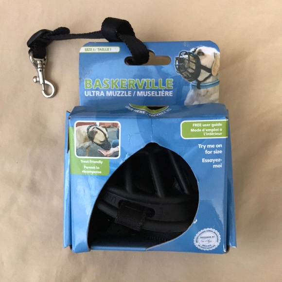 Baskerville dog Muzzle Black plastic & fabric box - Picture 9 of 11
